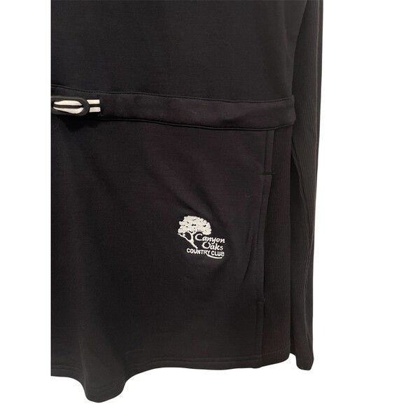 FJ FOOT JOY Black Long Sleeve Funnel Collar Pullover Golf Outdoor Logo Women's S - Picture 3 of 8